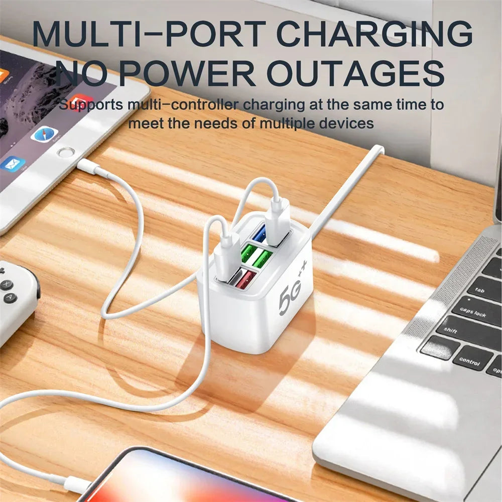 Cargador USB Rápido 6 en 1 con Cable