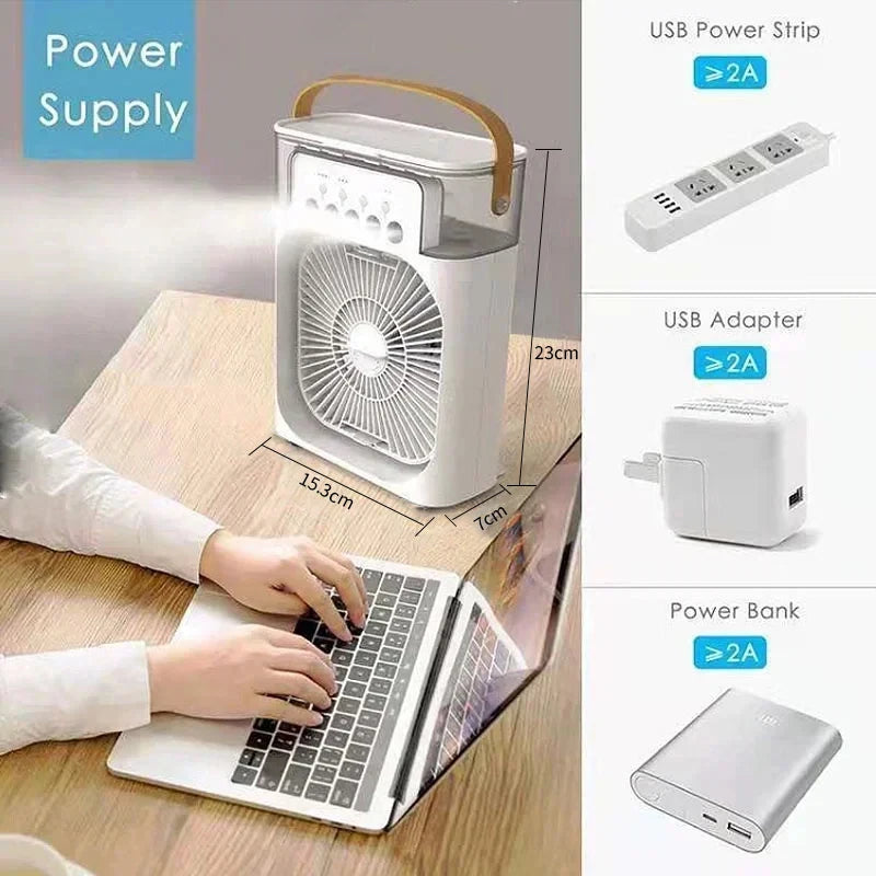 Mini Aire Acondicionado Portátil 3 en 1